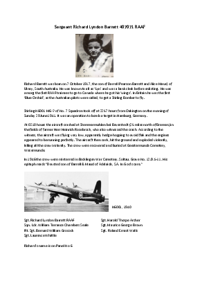 A preview of a PDF biography for Barrett, Richard Lyndon